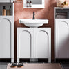 Sobuy, Washbasin aitas, vannas istabas mēbeles, ar 2 durvīm, balta, BZR18-W
