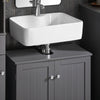 Sobuy Washbasin ar 2 durvīm, vannas istabas skapīši, BZR18-DG