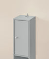 Sobuy augstā skapja vannas istaba, stūra plaukts ar 1 kastēm un 2 durvīm, bzr34-hg