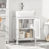 Sobuy, Washbasin aitas, vannas istabas mēbeles, ar 2 durvīm, baltas, BZR35-W