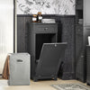 Sobuy vannas istabas skapis ar veļas grozu un atvilktnēm, uzglabāšanas mēbeļu vannas istaba, BZR73-W
