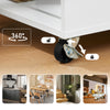 Sobuy fkw132-wn virtuves vagons uz riteņiem-Kitchen mēbeles ar darba virsmu gumijas kokā, brīvi stāvoša virtuves vienība pusdienu galdam un kafijas stacijai 70 x 40 x 90 cm balta