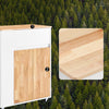 Sobuy fkw132-wn virtuves vagons uz riteņiem-Kitchen mēbeles ar darba virsmu gumijas kokā, brīvi stāvoša virtuves vienība pusdienu galdam un kafijas stacijai 70 x 40 x 90 cm balta