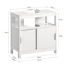 Sobuy Washbasin ar durvīm vannas istabas skapīša vannas istabas plaukts, balts frg128-II W