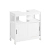Sobuy Washbasin ar durvīm vannas istabas skapīša vannas istabas plaukts, balts frg128-II W