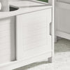 Sobuy Washbasin ar durvīm vannas istabas skapīša vannas istabas plaukts, balts frg128-II W