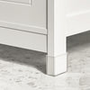Sobuy Washbasin ar durvīm vannas istabas skapīša vannas istabas plaukts, balts frg128-II W