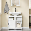 Sobuy Washbasin ar durvīm vannas istabas skapīša vannas istabas plaukts, balts frg128-II W