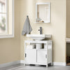 Sobuy Washbasin ar durvīm vannas istabas skapīša vannas istabas plaukts, balts frg128-II W