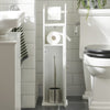 Sobuy tualetes ruļļa turētājs ar 1 durvju vannas istabas skapja stāvu stāvošu frg135-W