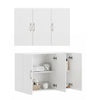 SoBuy FRG231-L-W Väggskåp för Badrum 90x30x60 cm – Justerbar Hylla, 36 kg, MDF (E1), Tippsäker, Badrum & WC – Vit