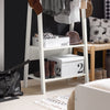 SoBuy FRG59-W Hörngarderob med 1 Klädstång och 2 Hyllor – 66×39×180 cm | Vit