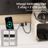 SoBuy FSB98-E-WG Köksskåp med eluttag och 2 USB-portar 60x40x170 cm Kök