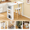 Sobuy baltā bāra galda virtuve ar glabāšanu 2-4 cilvēki FWT17-W