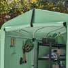 Sobuy dārza uzglabāšana, ūdensnecaurlaidīga āra nojume, motociklu uzglabāšana ar āķiem, velosipēdu un instrumentu garāža, glabāšanas novietne, zaļš, 159x219x165 cm, KLS11-L-G-GR