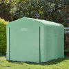 Sobuy dārza uzglabāšana, ūdensnecaurlaidīga āra nojume, motociklu uzglabāšana ar āķiem, velosipēdu un instrumentu garāža, glabāšanas novietne, zaļš, 159x219x165 cm, KLS11-L-G-GR