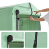 Sobuy dārza uzglabāšana, ūdensnecaurlaidīga āra nojume, motociklu uzglabāšana ar āķiem, velosipēdu un instrumentu garāža, glabāšanas novietne, zaļš, 159x219x165 cm, KLS11-L-G-GR