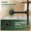 SoBuy KLS20-SCH Kompakt Väggklädställ med 2 MDF-Hyllor, Klädställ på Väggen, Bärkapacitet 45 kg, Industrisvart, 91,5x48x220 cm
