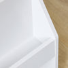 Sobuy KMB118-W Montessori Bookcracker mazbērni ar 3 glabāšanas nodalījumiem un rotaļlietu glabāšanas plauktu bērnu istabu grāmatu plaukts un rotaļlietu plauktu bērni