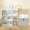 Sobuy KMB120-W Bērnu grāmatu plaukts Montessori plaukts Bērni ar 9 atvērtu nodalījumu bērnu plauktu rotaļlietu glabāšanai baltā 95 x 105 x 34 cm