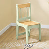 Sobuy KMB60-GR bērnu galds ar 1 krēslu, HighChair Group ar 1 papīra ruļļa turētāju, bērnu galdu, krēslu, rotaļu galdu un mērķa galdu bērnu istabām, mērķa galdi bērniem, zaļš 80 x 66 x 50 cm