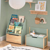 Sobuy bērnu plauktu rotaļlietu glabāšanas bērnu grāmatu skapis bērnu stenda glabāšanas sols bērniem KMB66-W