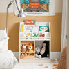 Sobuy bērnu plauktu rotaļlietu plaukts mazs grāmatu plaukts bērnu plauktu organizators rotaļlietām un grāmatām KMB83-W