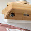 Sobuy gultas galda gultas virsmas dizains NightStard Massid Bamboo NKD01-N