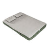 SoBuy OGS32-II-L-HG-P01 Luftmadrass med pump dubbelsäng sovmatta campingmadrass resemadrass luftmadrass camping för två, camping mattress grå 191 x 22 x 137 cm