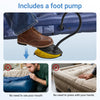 Sobuy OGS32-II-HG-P01 Luftmadrass med pump enkelsäng sovmatta campingmadrass resemadrass luftmadrass camping för individer camping mattress grå 191 x 22 x 76 cm