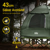 SoBuy Campingtält för 2 Personer – Med Fältsäng, 2-i-1 Tält | 193x145x185cm Grön OGS32-II-L-GR
