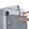 Sobuy rezerves audums dārza nojumei, ūdensnecaurlaidīga dārza būda, motociklu aizsardzība, velosipēdu un instrumentu glabāšana, velosipēdu novietne, uzglabāšana, sudrabs, 159x219x165 cm, SDA12-sil