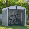 Sobuy rezerves audums dārza nojumei, ūdensnecaurlaidīga dārza būda, motociklu aizsardzība, velosipēdu un instrumentu glabāšana, velosipēdu novietne, uzglabāšana, sudrabs, 159x219x165 cm, SDA12-sil