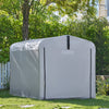 Sobuy rezerves audums dārza nojumei, ūdensnecaurlaidīga dārza būda, motociklu aizsardzība, velosipēdu un instrumentu glabāšana, velosipēdu novietne, uzglabāšana, sudrabs, 159x219x165 cm, SDA12-sil
