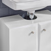 Sobuy Washbasin ar 2 durvīm, vannas istabas skapis BZR92-W