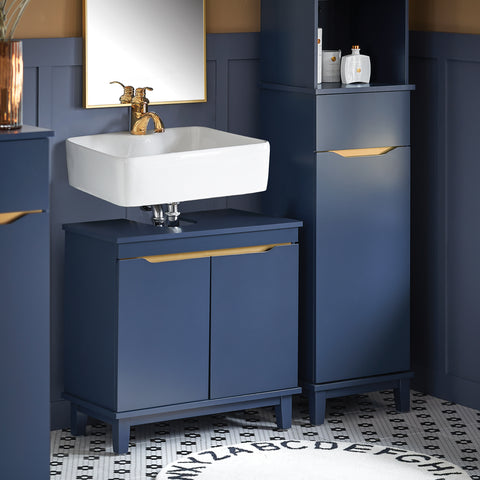 Sobuy Blue Washbasin, vannas istabas mēbeles ar 2 durvīm, BZR113-B