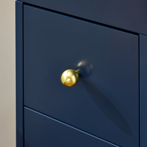 Sobuy šaurais vannas istabas skapis ar riteņiem un pagarināmām kastēm-Dark Blue Bzr191-B (kopija)