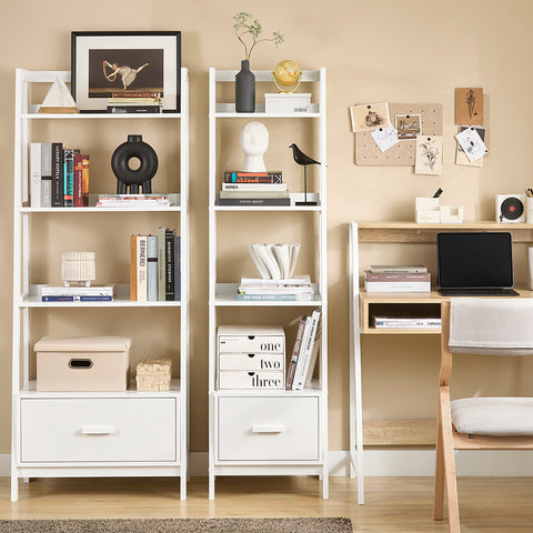 Sobuy Bookcracker, stūra plaukts, Augstie augstie plaukti, FRG116-W