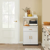 Sobuy virtuves plaukts mikroviļņu krāsns virtuves skapjiem ar riteņiem sānu borta FSB12-W