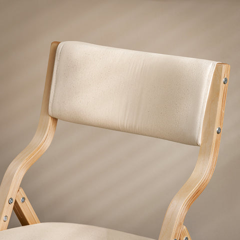 Sobuy saliekamais krēsla virtuves krēsls ar polsterētu sēdvietu un aizmuguri FST40-W