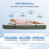 Sobuy OGS32-II-GR-P01 Luftmadrass med pump enkelsäng sovmatta campingmadrass resemadrass luftmadrass camping för individer camping mattress grön 191 x 22 x 76 cm