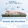 SoBuy OGS32-II-L-GR-P01 Luftmadrass med pump dubbelsäng sovmatta campingmadrass resemadrass luftmadrass camping för två, camping mattress grön 191 x 22 x 137 cm