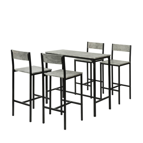 Sobuy bāru galds un 4 krēsli pusdienu galda atpūtas galdi OGT14-HG