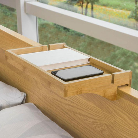 Sobuy gultas galda gultas virsmas dizains NightStard Massid Bamboo NKD01-N