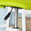 Sobuy, vērpšanas atzveltnes krēsls, ar augstumu regulējams galda krēsls, biroja krēsls, zaļš, FST64-GR