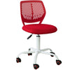 Sobuy, vērpšanas atzveltnes krēsls, ar augstumu regulējams galda krēsls, biroja krēsls, sarkans, FST64-R