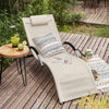 Sobuy sauļošanās gulta āra mēbeles, sauļošanās krēsls, smilškrāsa, pārbaudīta 120 kg, OGS38-W