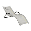 Sobuy sauļošanās gulta āra mēbeles, sauļošanās krēsls, pelēks, pārbaudīts 120 kg, OGS38-Hg