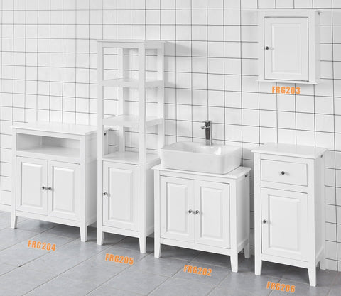 Sobuy, Washbasin skapis ar 2 durvīm, vannas istabas mēbeles, FRG202-W