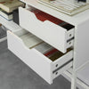 Sobuy, reljefa galds, displeja skapis ar 2 atvilktnēm, zāles mēbeles, balta, FSB20 w